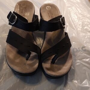 Eastland Black Clog Sandals